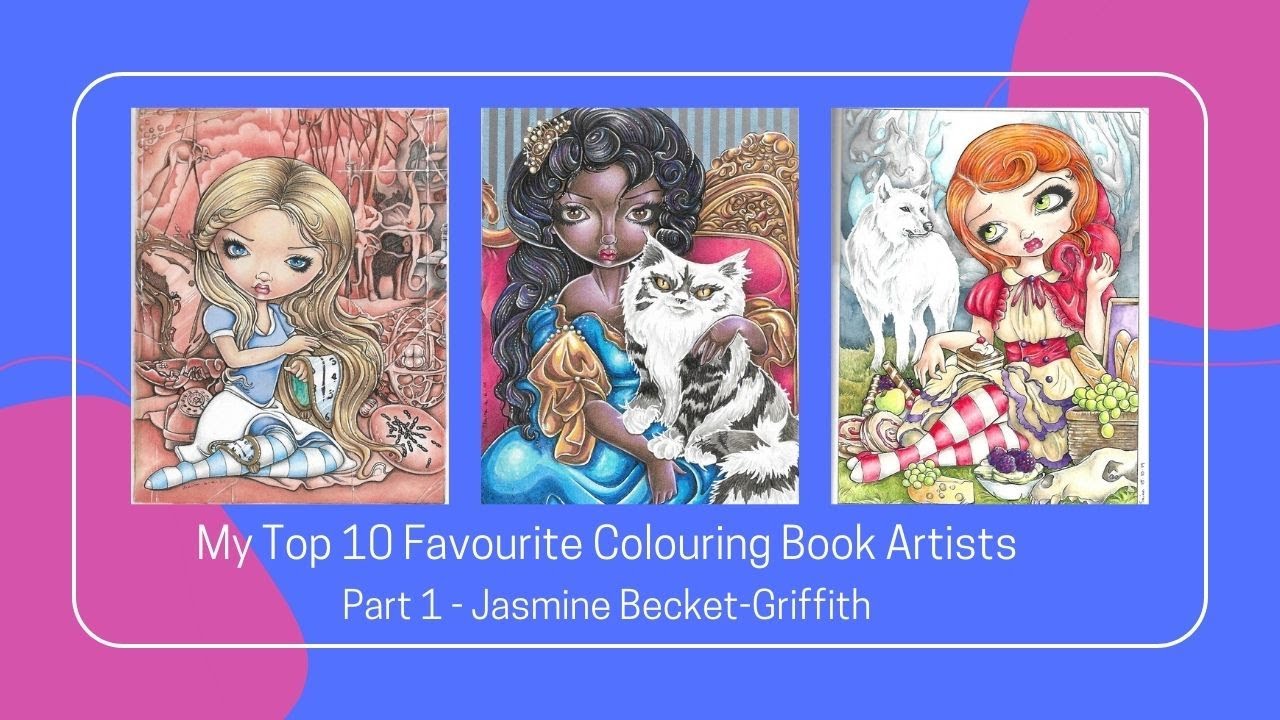 My Top 10 Favourite Colouring Book Artists Part 1 - Jasmine Becket-Griffith