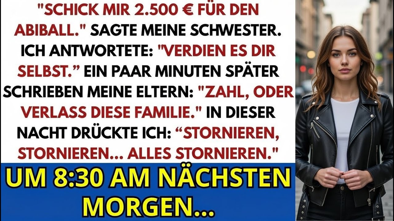 Meine Eltern schrien zahl oder verlass die Familie du hast die Wahl ich entschied mich