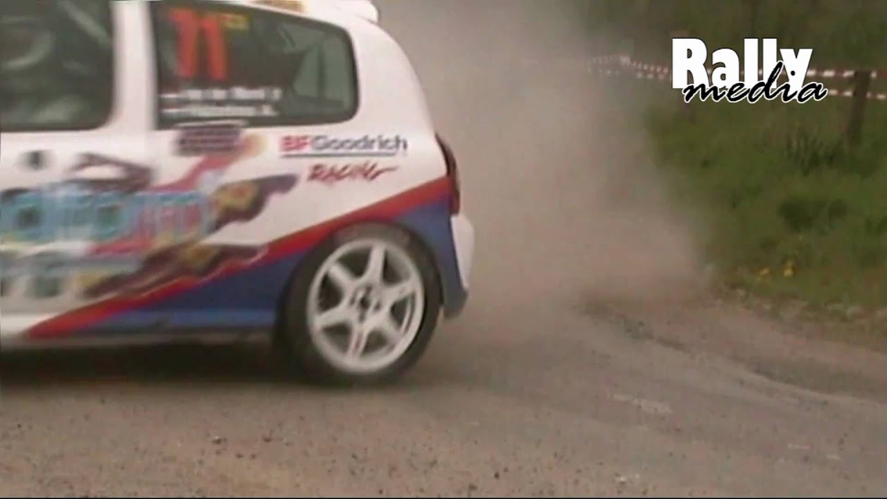 Renault Clio hits camera - Rally crash - Walloni&euml; 2009