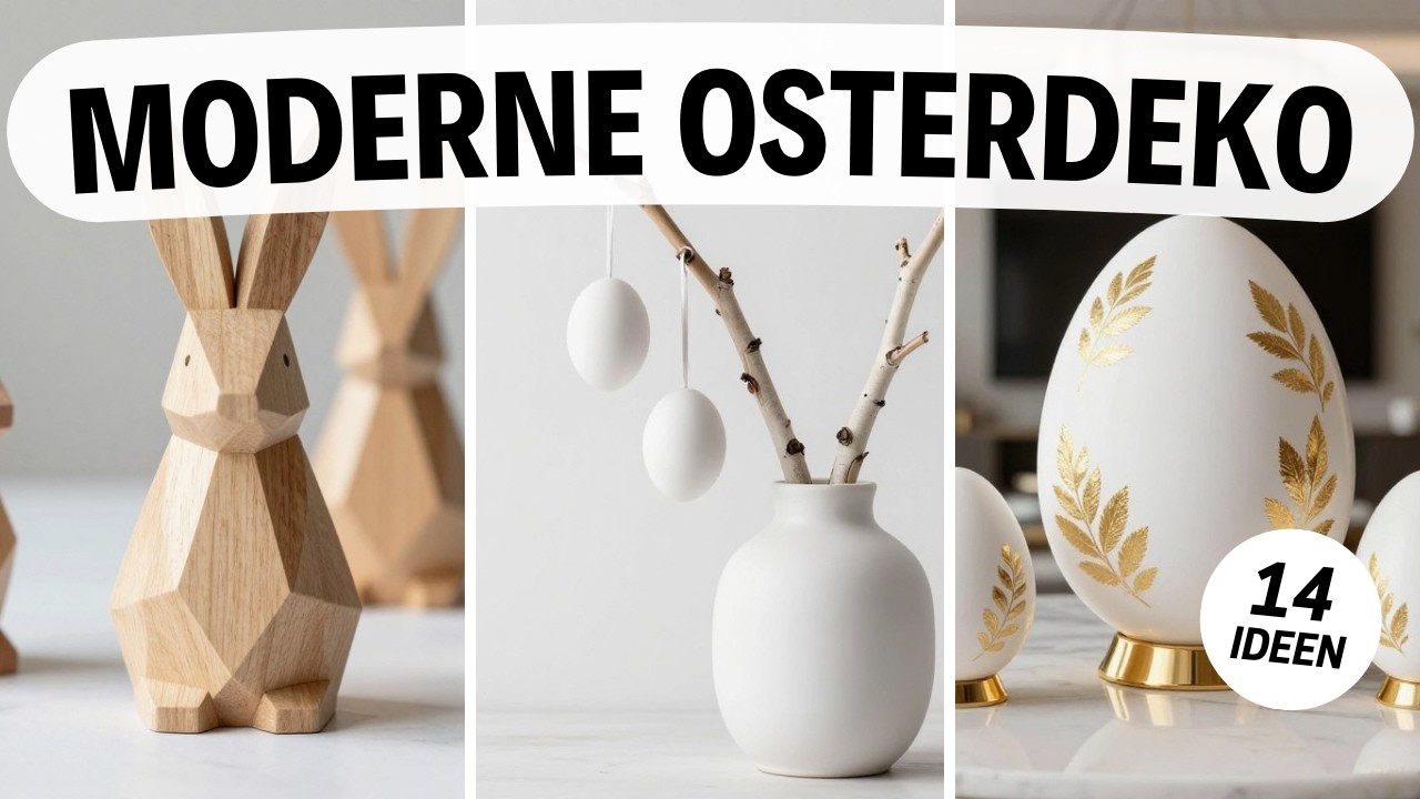 Moderne Osterdeko 2026: 14 stilvolle Ideen f&uuml;r dein Zuhause