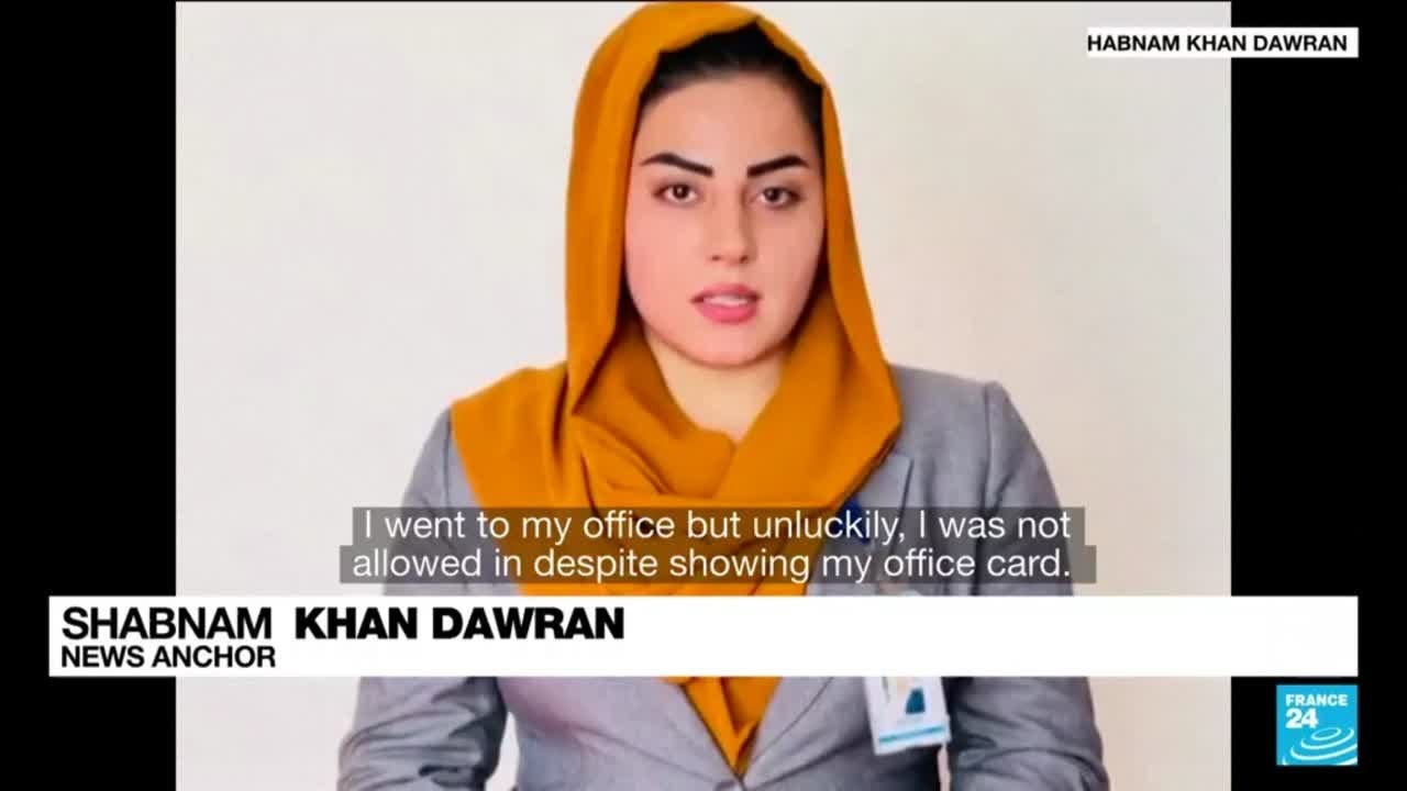 Taliban revenge fears grow in Afghanistan, woman news anchor stopped from working • FRANCE 24