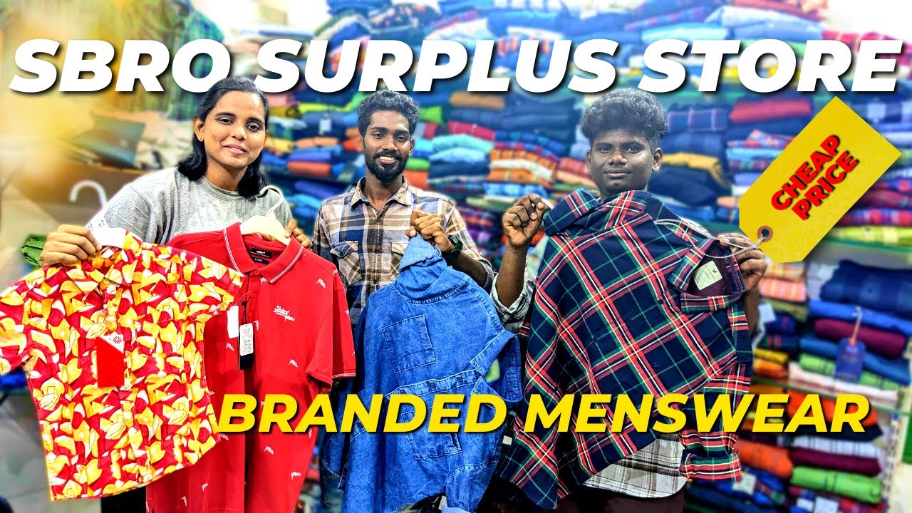 Branded Menswear for Cheap Price ! SBRO Surplus Store Men's Wear, Chennai