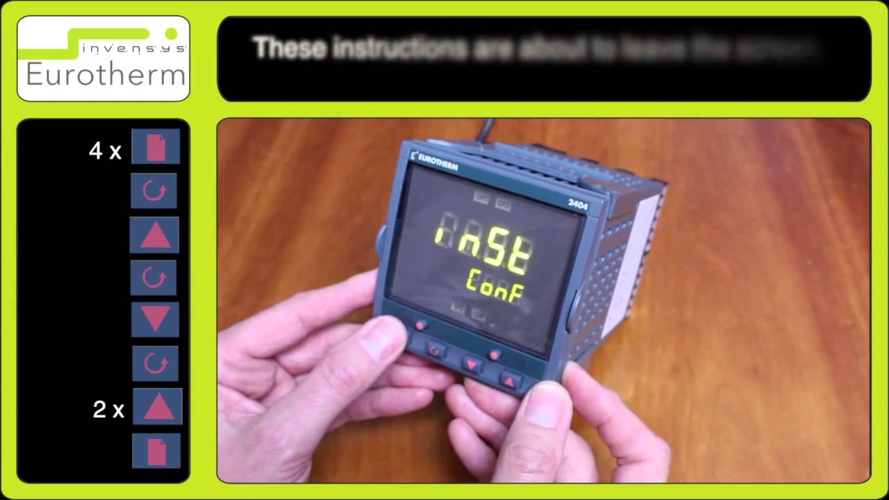 Output set up tutorial on a Eurotherm 2404 Controller