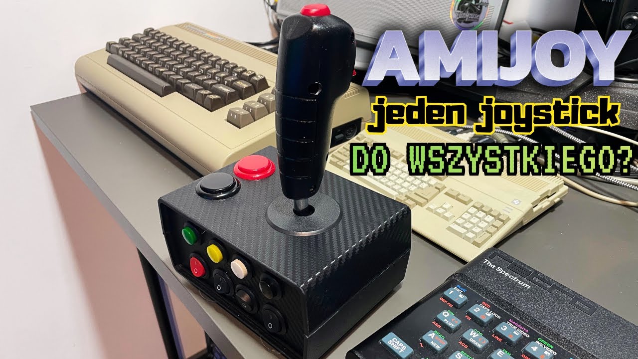 AMIJOY – jeden joystick do wszystkiego? | Test od C64 do THEA500 Mini