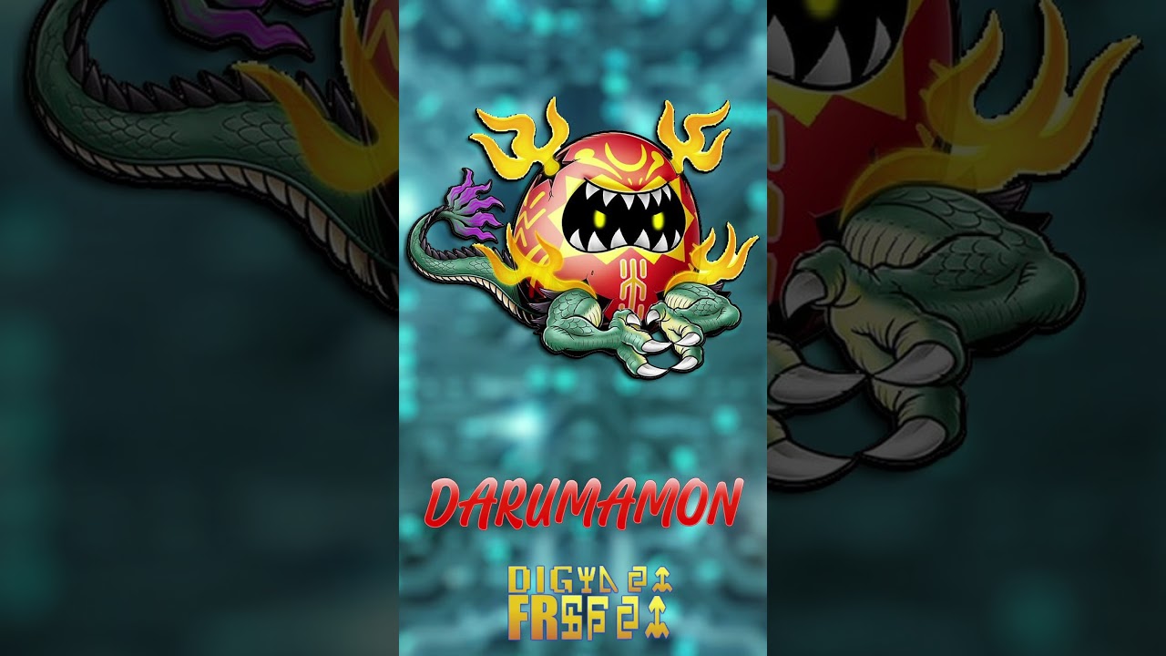 DARUMAMON El DIGIMON MEDITATIVO INSPIRADO en DIGITAMAMON