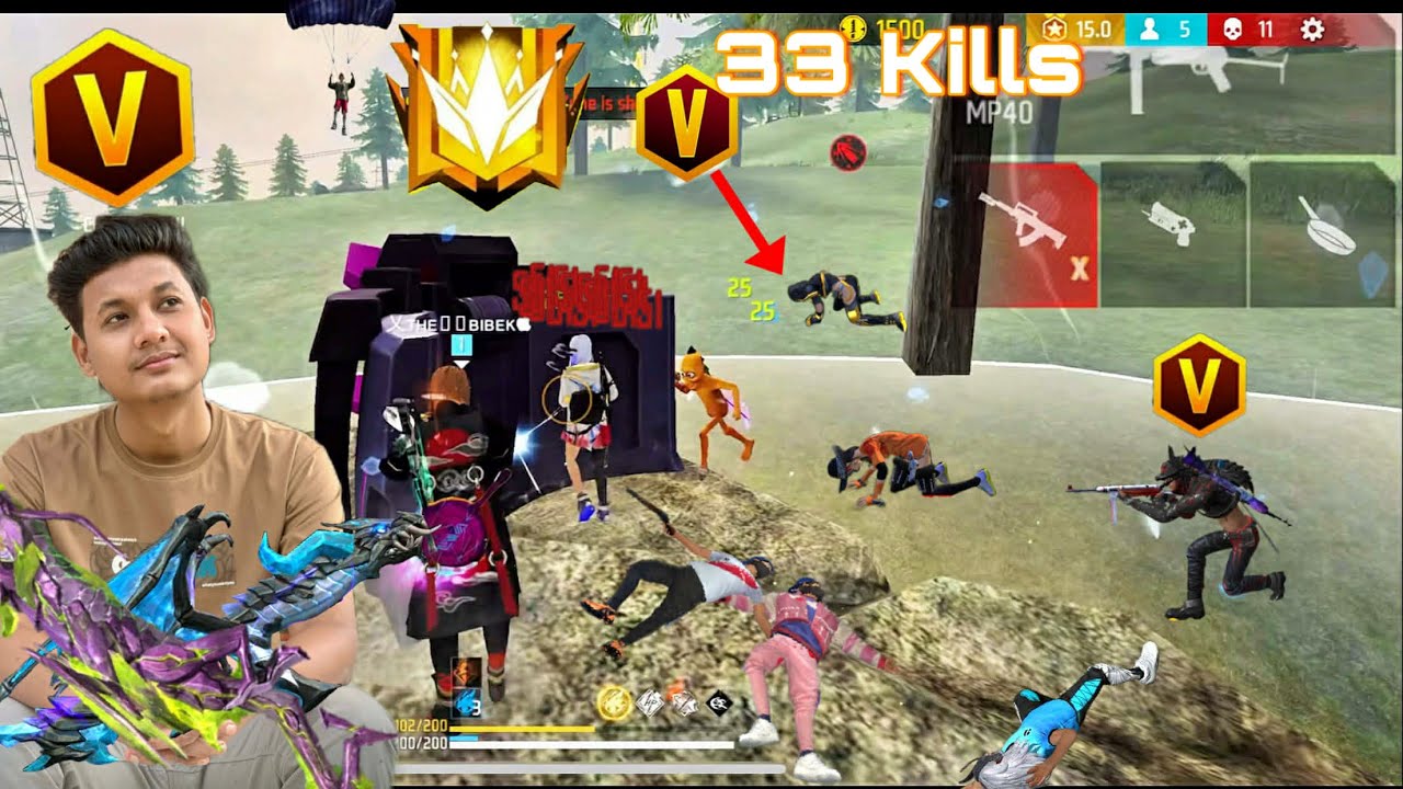 Grandmaster Lobby 😱 33 Kills 🥶 99% Headshot Rate ⚡ | BR Rank Squad Gameplay | Free Fire