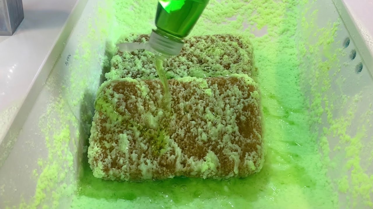 ✨🍏 GREEN APPLE PASTE 🍏✨ PT.2 - sponge ASMR