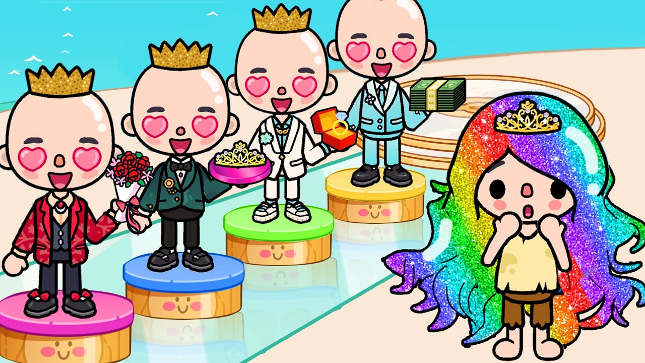 Cô Gái Nghèo Được Nhiều Hoàng Tử Theo Đuổi | Toca Life Story | Toca Boca