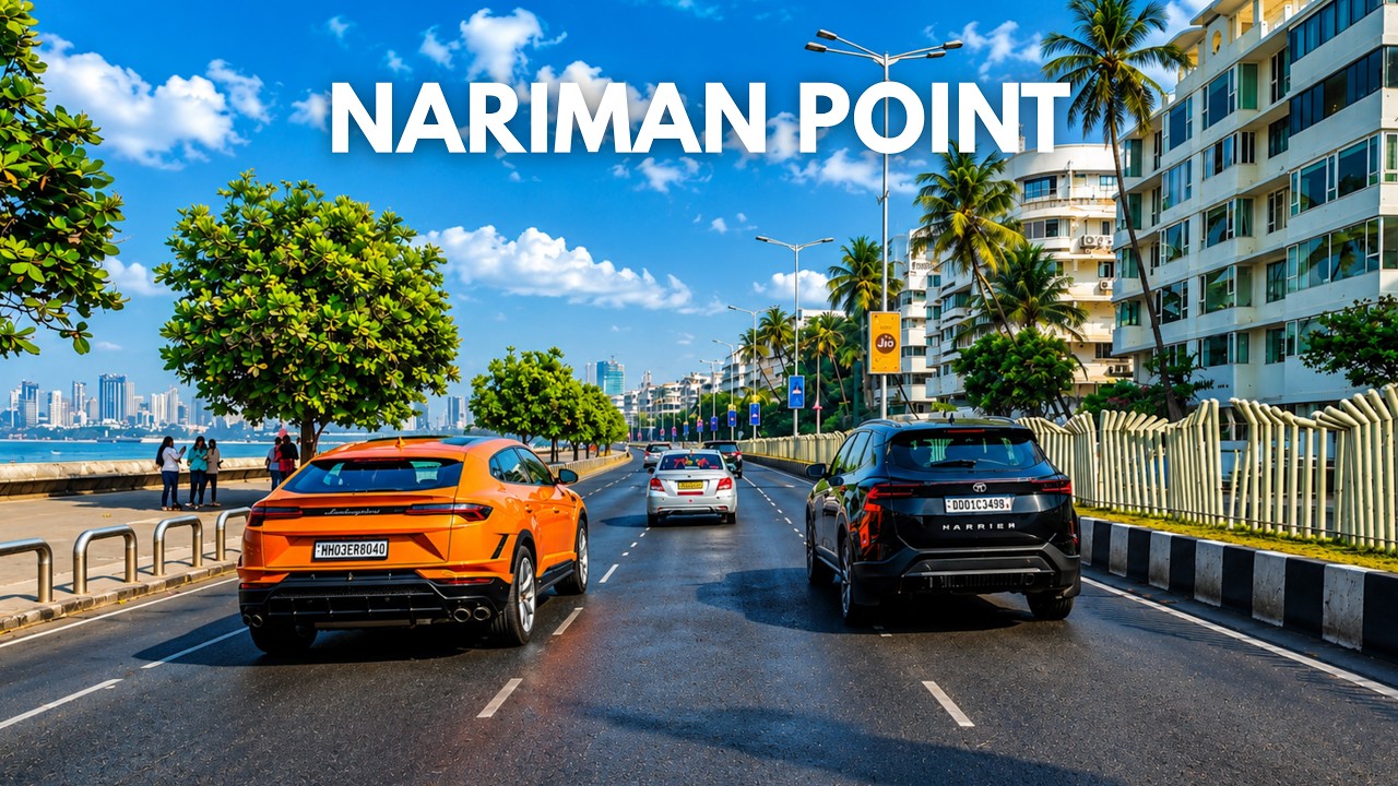 Driving Through Mumbai's Most Expensive Seafront 🇮🇳 | Nariman Point to Chruchgate | 4K HDR
