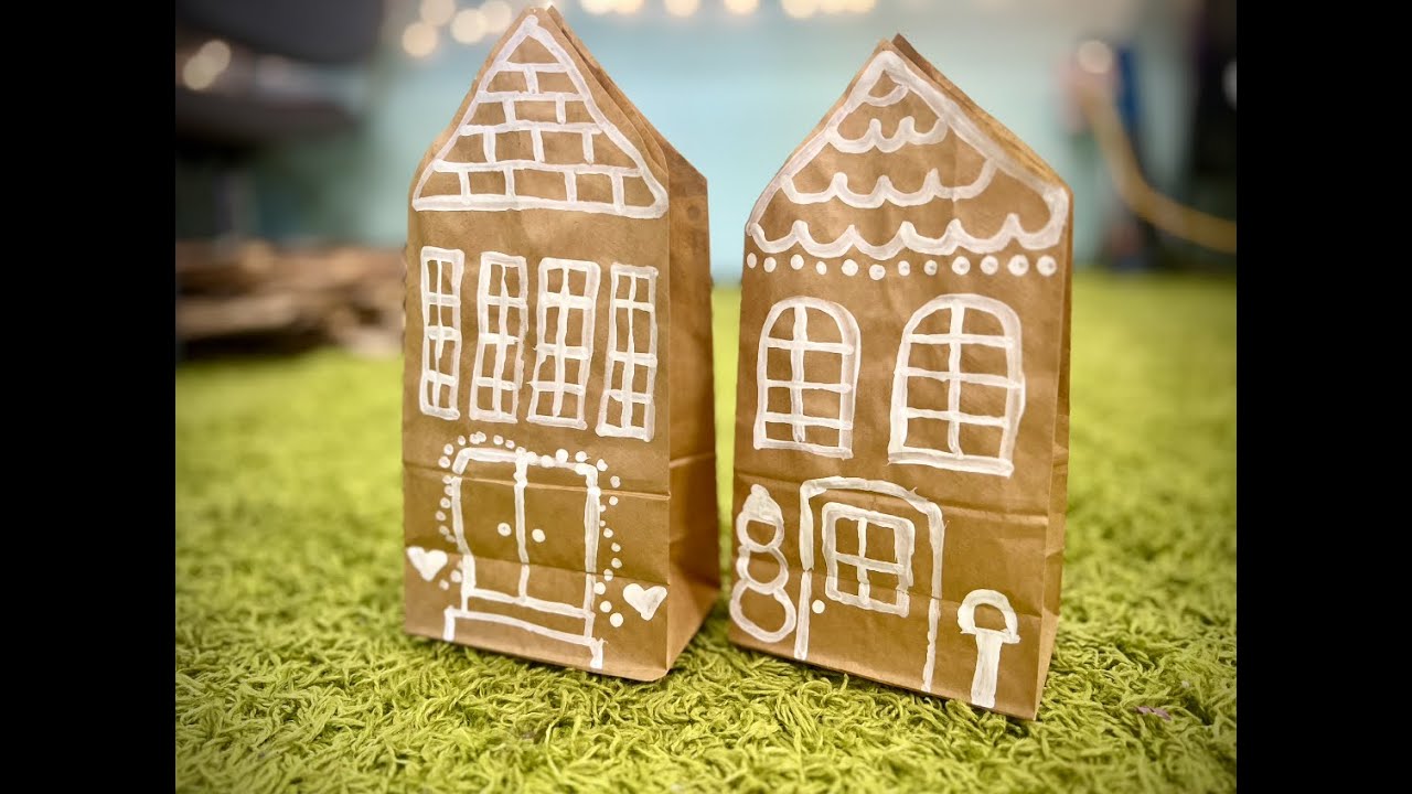 Gingerbread Paper Bag Houses