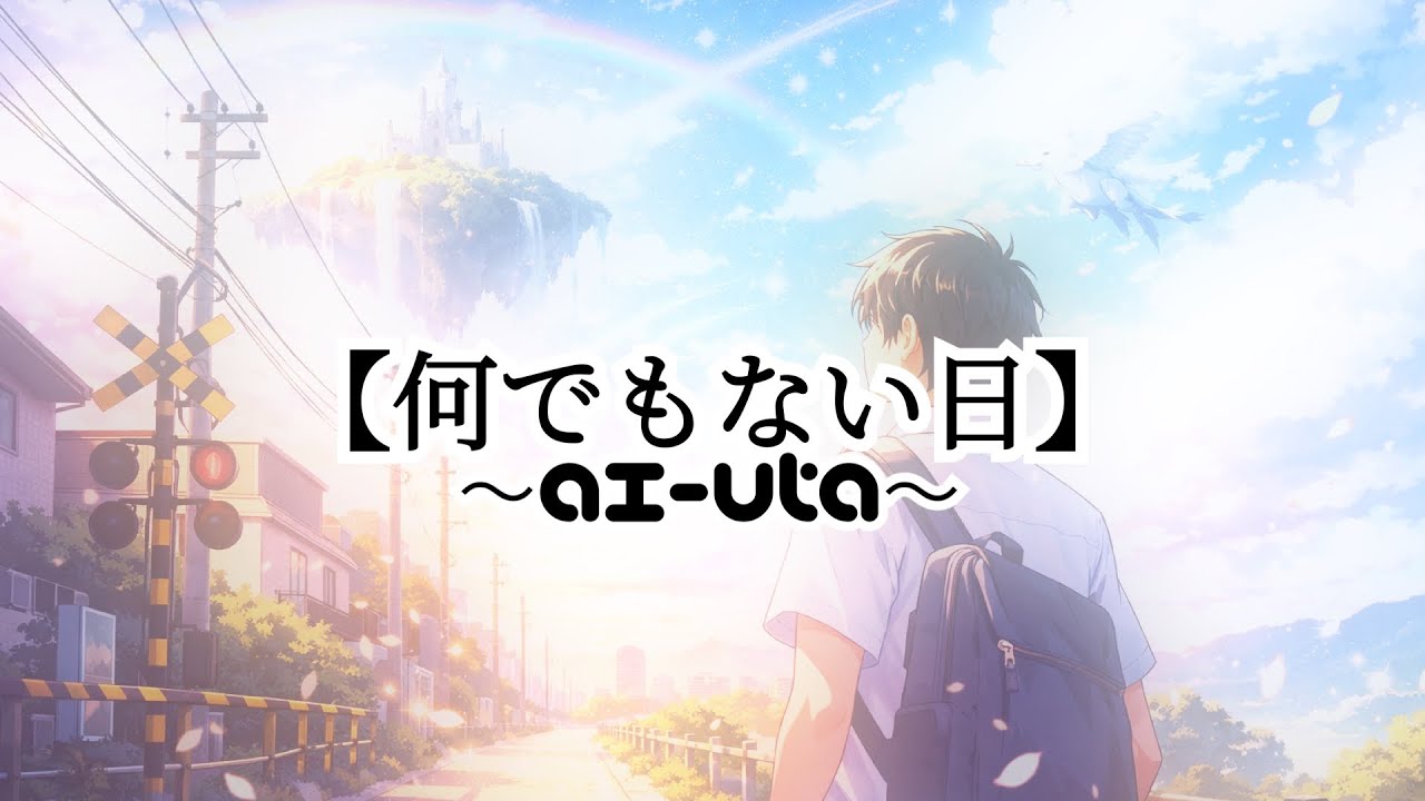 【何でもない日】～ai-uta~オリジナルソング一変わらない日々の中で　＃オリジナルソング #ポップ#日常ファンタジー＃おすすめにのりたい #有名になりたい 
