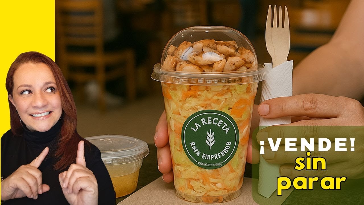 🔴 Ensaladas EN POTE To-Go para llevar 🥗  y emprender desde casa