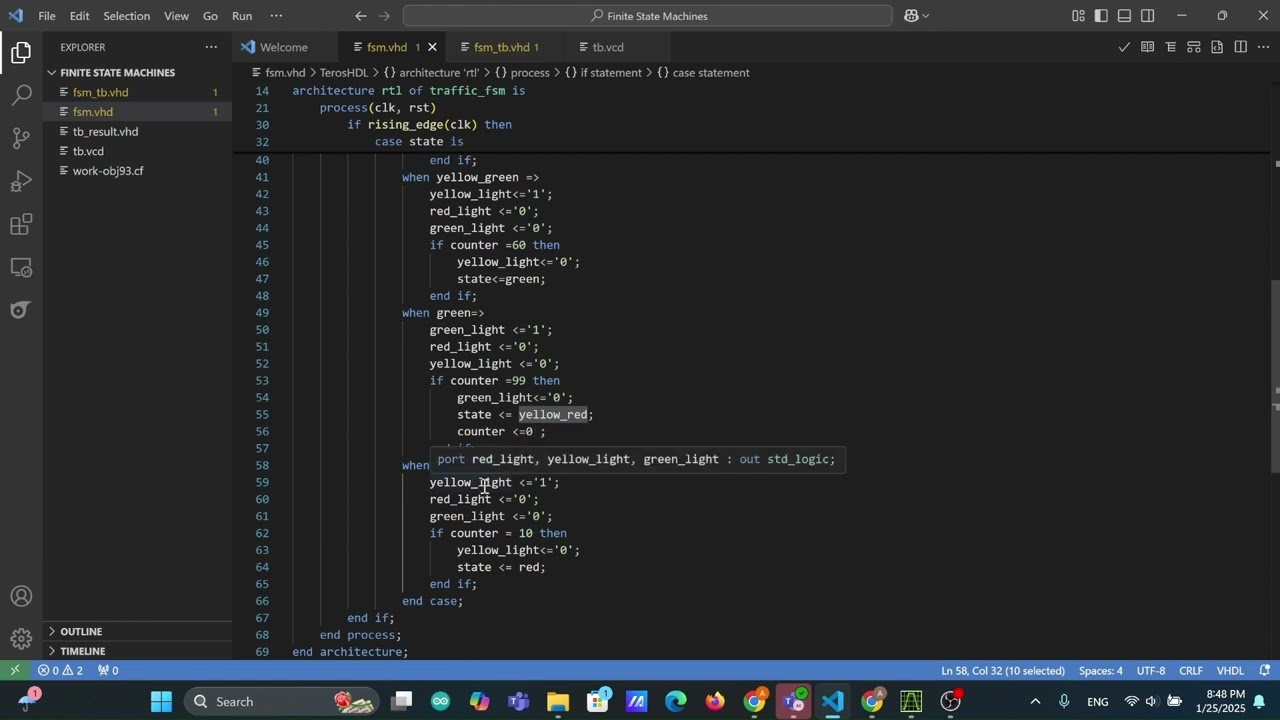 Начало работы с VHDL — пример конечных автоматов