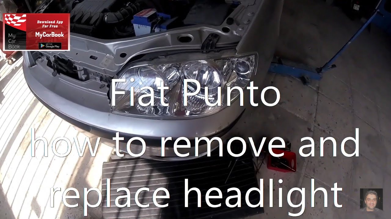 Fiat Punto  (1999–2010)  how to remove and replace headlight