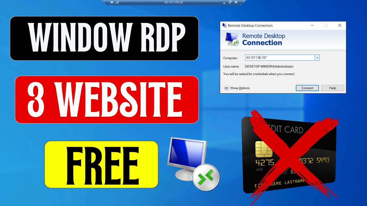 3 Free Websites to Create RDP in 2026 🔥 | No Card & Instant Access ✅