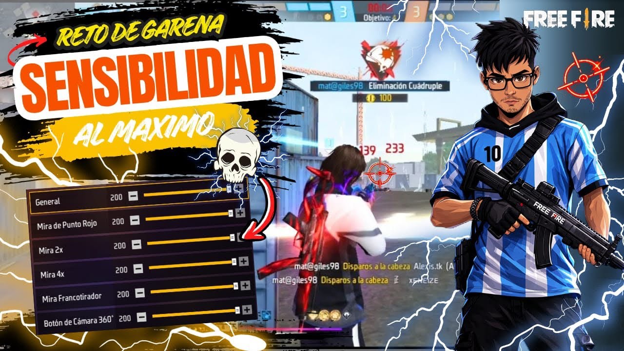 🔥 RETO EXTREMO: JUGANDO CON LA SENSIBILIDAD AL MÁXIMO 🔥#freefire #SensFF