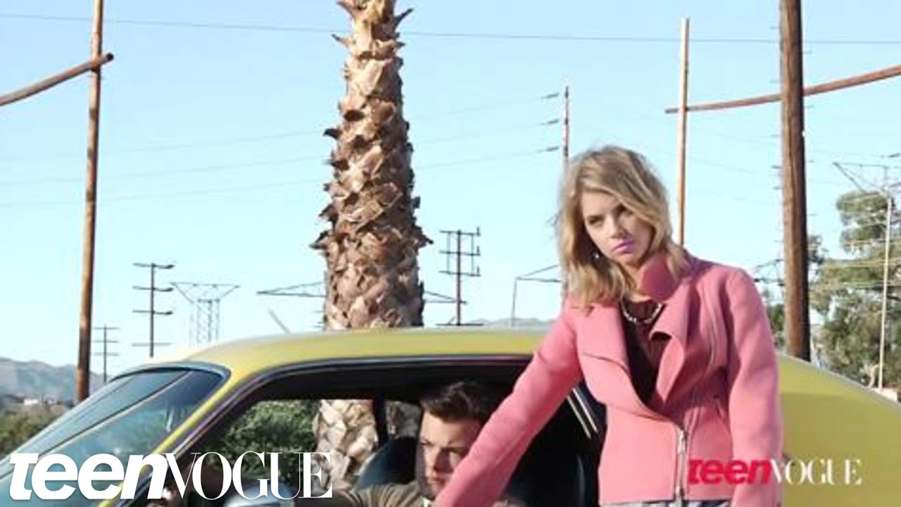Behind the scenes with Ashley Benson on the set of her Teen Vogue shoot