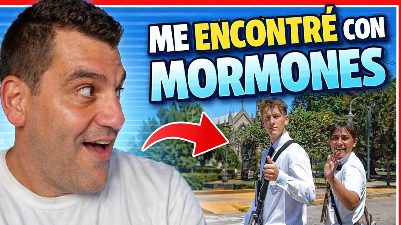 ¡Mormones a la vista! Frente a una parroquia 