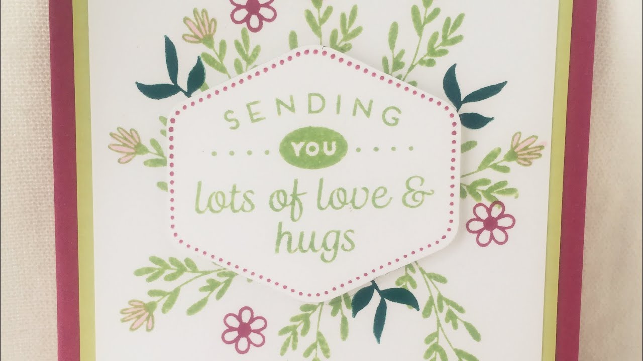 Quick and Easy Cards with Stampin Up&rsquo;s Heartfelt Hexagon Bundle.