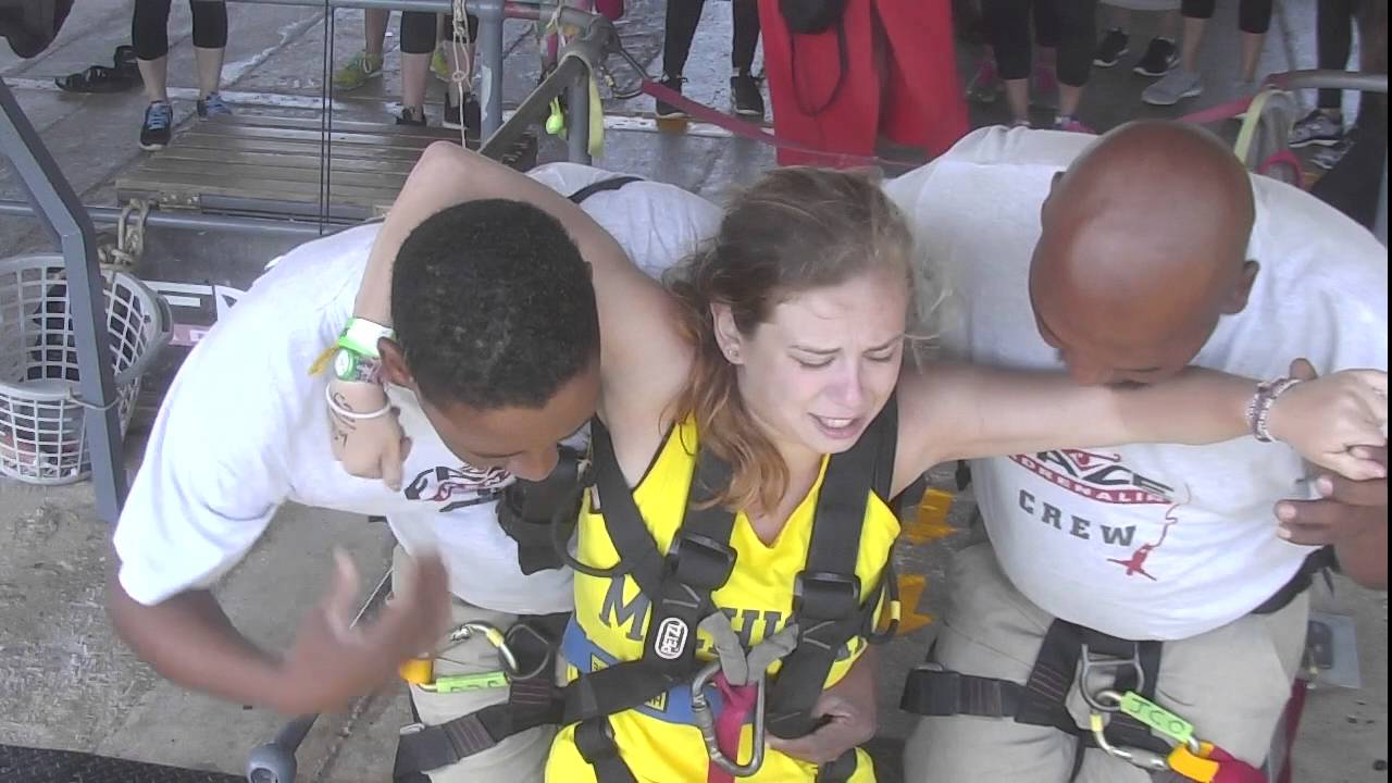 Rachel on the Highest Bungee Jump
