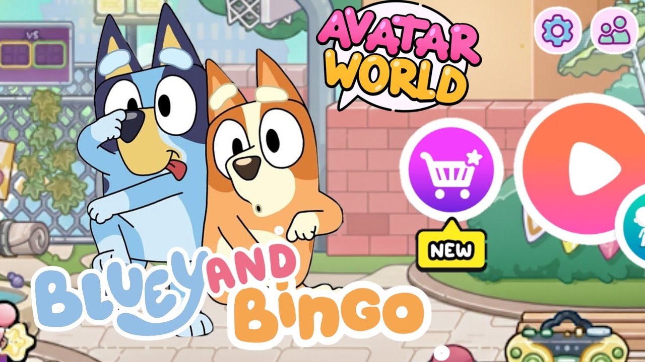 100% MATCH! How To Make BLUEY AND BINGO Characters In Avatar World 🎮🌍 #avatarworld #blueybingo 