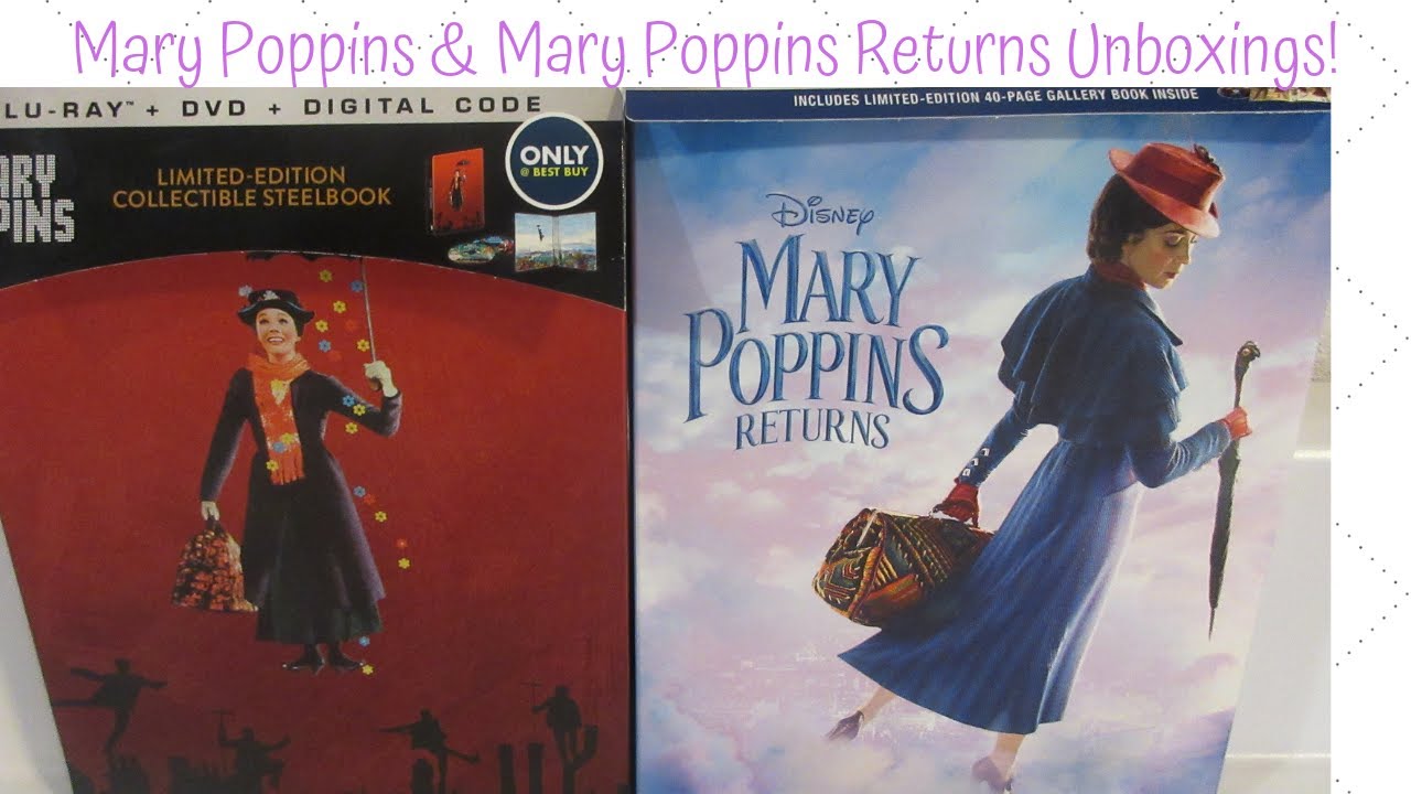 Mary Poppins Returns Target Gallerybook & Mary Poppins Best Buy Steelbook Unboxings!