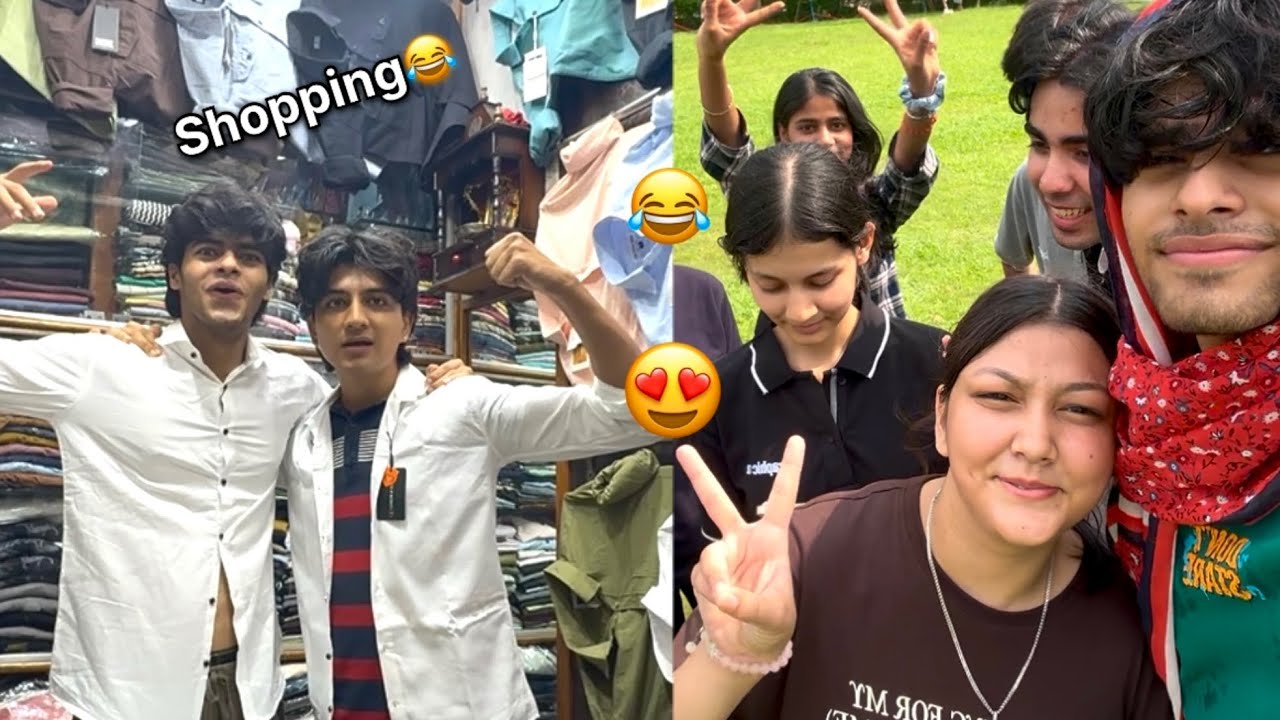Freshers party ki Shopping karli😍 College fun😂
