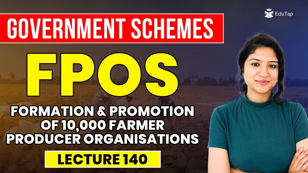 Formation and Promotion of  Farmer Producer Organisation | FPO |  Important Government Schemes MCQs