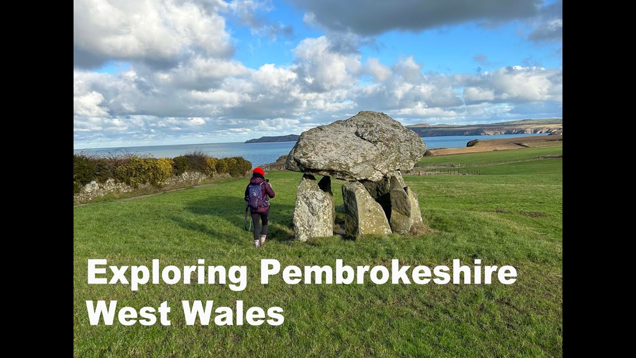 January Camping and Wild Swimming in Pembrokeshire. Visit to Porthgain Harbour and Abercastle.