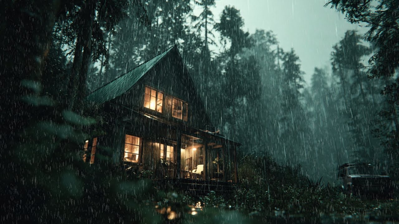 Cozy Rain at Night 🌙 Soft Rain Sounds for Calm & Sleep