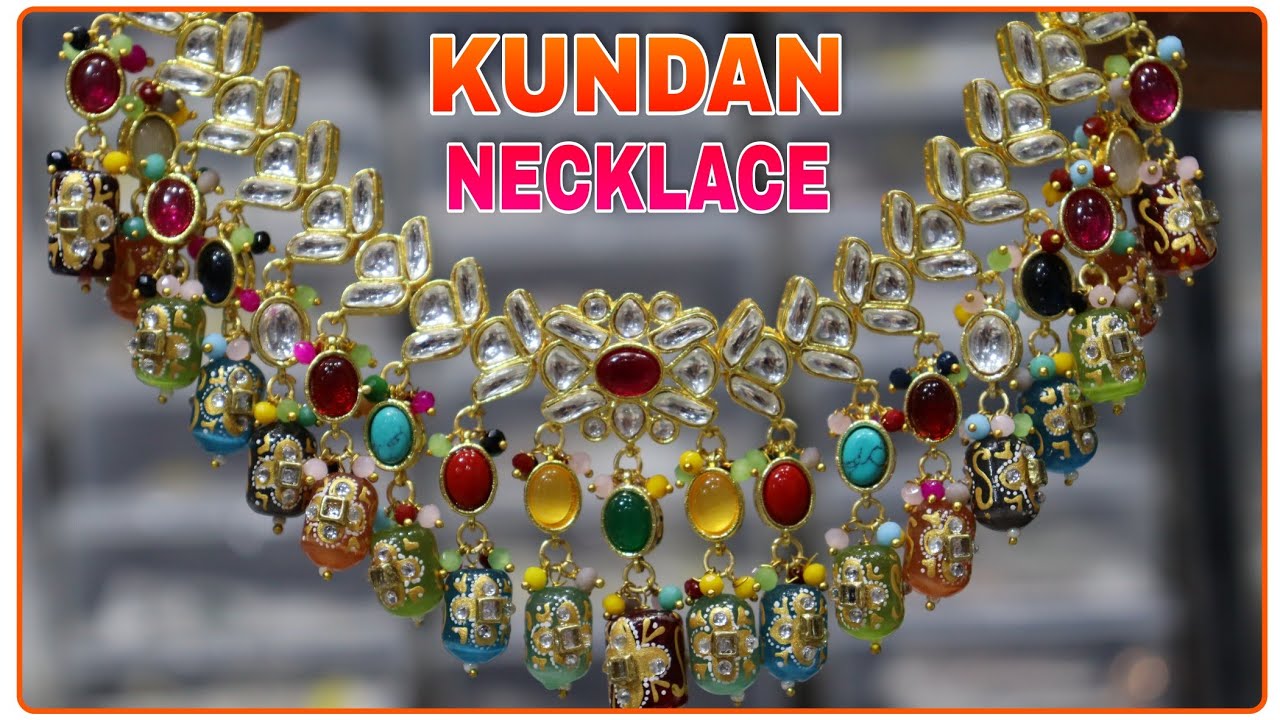 Pachi Kundan Necklace Choker in Wholesale Price | Artificial Jewellery Manufacture Part 42