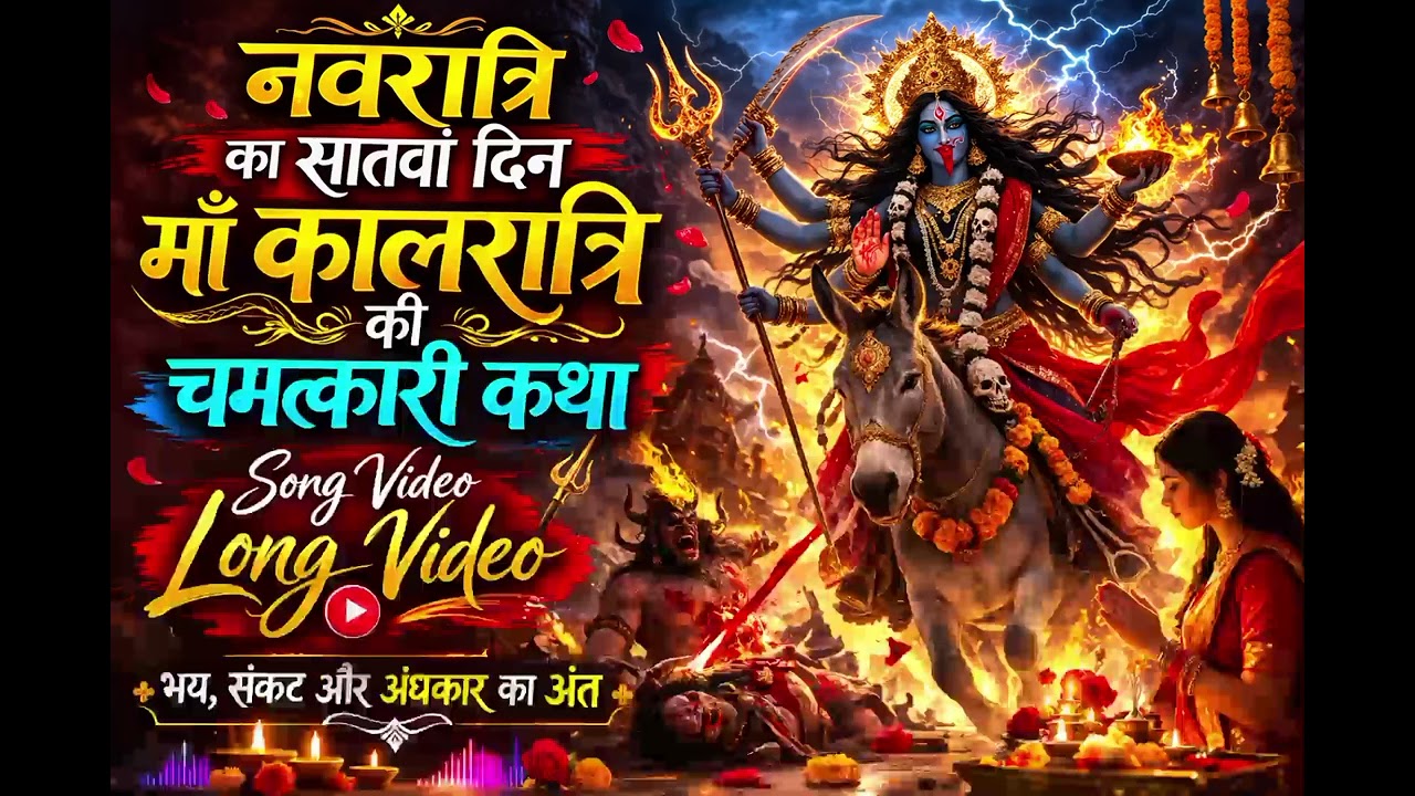 #viralvideo नवरात्रि सातवाँ दिन | माँ कालरात्रि और रक्तबीज का भयानक युद्ध | Navratri Day 7 Story
