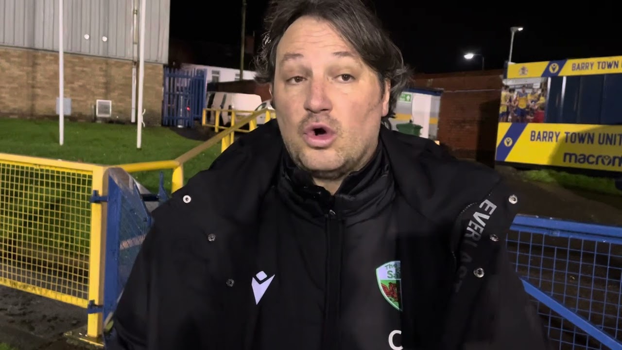 Craig Harrison post-match || Barry Town United 1 The New Saints 2