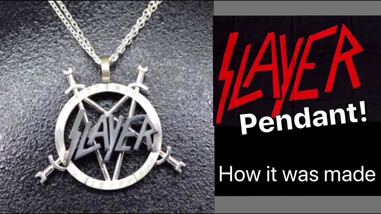 SLAYER Pendant! Handmade in silver. How it was done