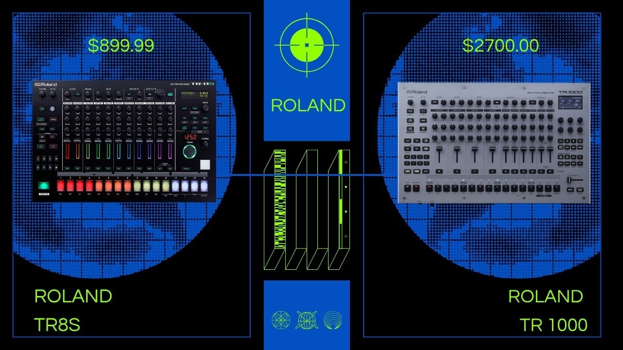Roland TR 1000 против TR 8s