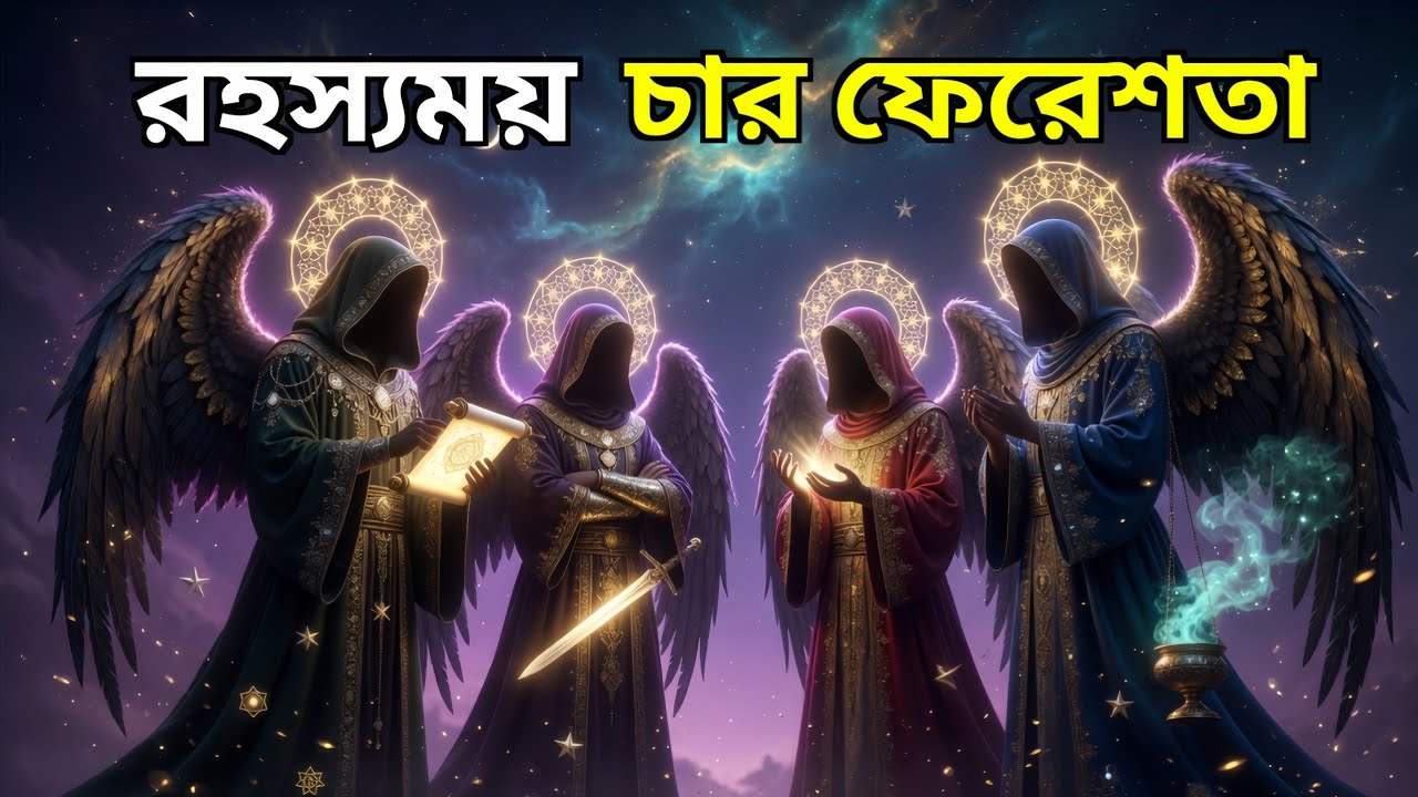 চারজন ফেরেশতার ভয়ংকর সত্য!! আজরাইল কিভাবে প্রাণ নেয়? বড় চার ফেরেশতার রহস্য গল্প | Islamic Story 