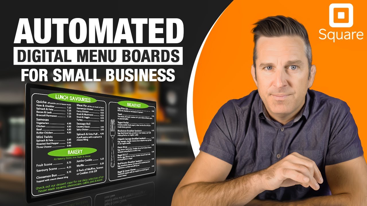 Digital Menu Boards with Square POS for Small Business
