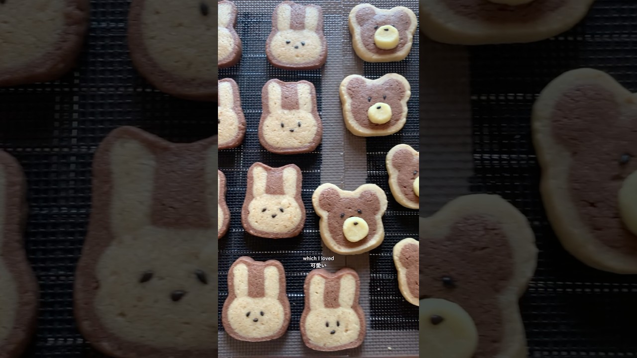 How to make cute icebox cookies! 🐰🐻