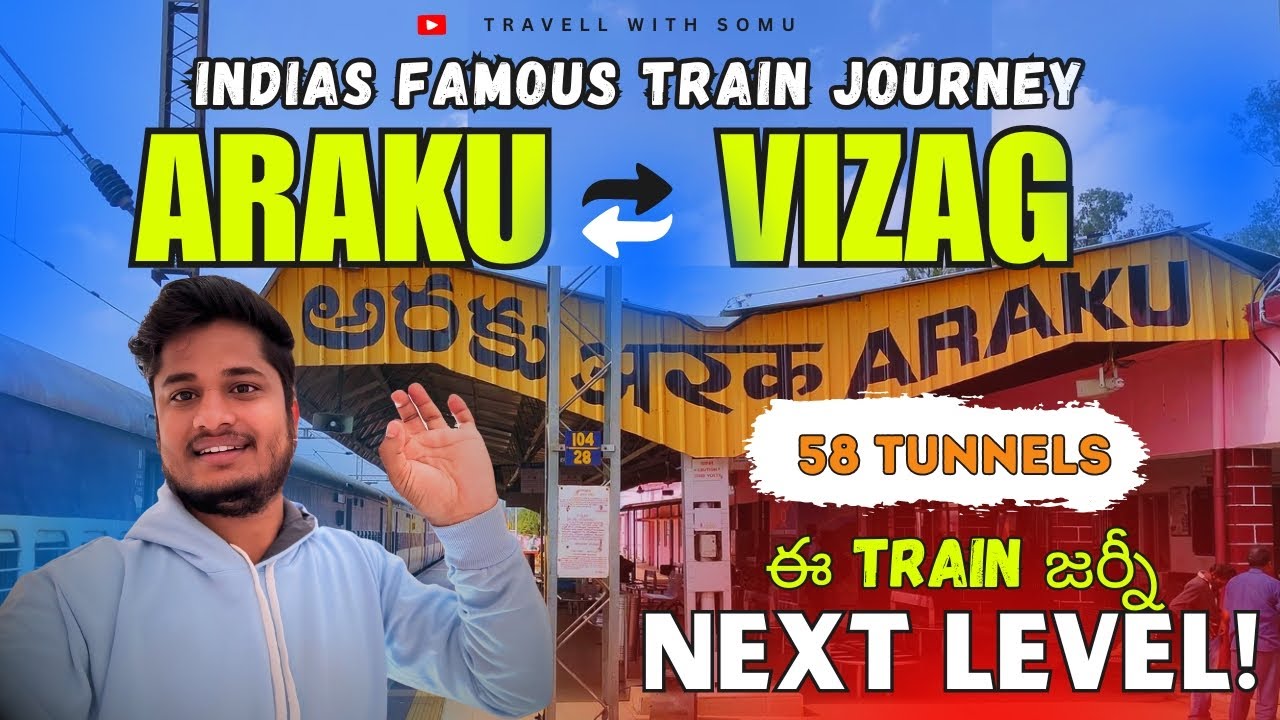 Araku to Vizag Train Journey | 58 Tunnels, 3 Waterfalls | Kirandul Passenger Scenic Views 🚞🌄