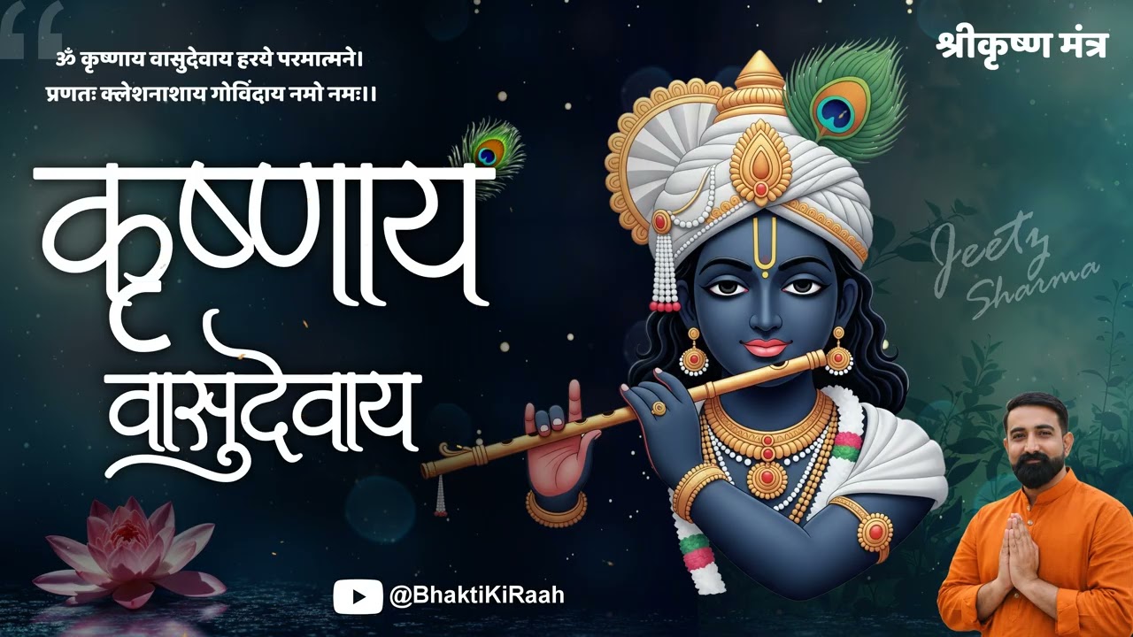 Powerful Krishna Mantra | Om Krishnaya Vasudevaya Haraye Paramatmane | Bhakti Ki Raah | Jeetz Sharma