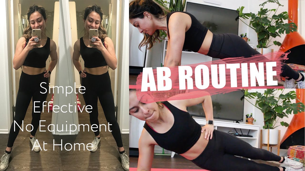 AT HOME AB ROUTINE: Simple and Effective Ab Exercises with No Equipment