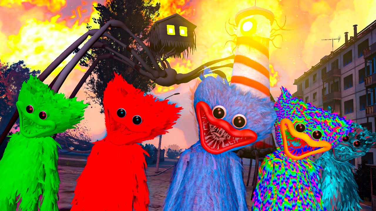 HUGGY WUGGY TALKING with HOUSE HEAD & LIGHTHOUSE HEAD [Part 3]