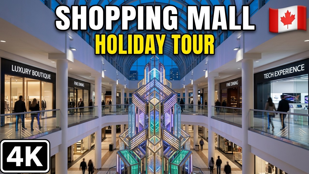 🇨🇦 [4K] 🛍 🍽 2026 The city of Lougheed Shopping Centre Walking Tour and Holiday Decor, BC, Canada 