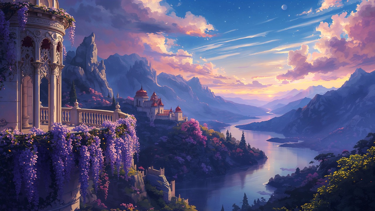Dusk Court Ambience 🌄 ACOTAR Fantasy Music for Reading