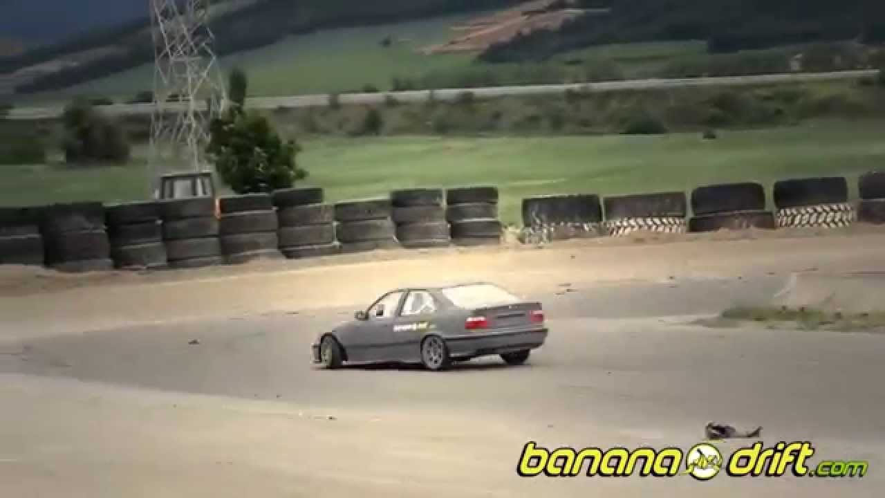 1&ordf; Prueba Angulo de giro Bananadrift Jaro BMW 325i e36