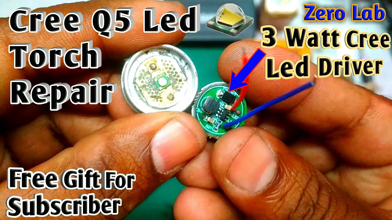 Led Driver 3 Watt For Cree Led Q5 Flashlight Torch
