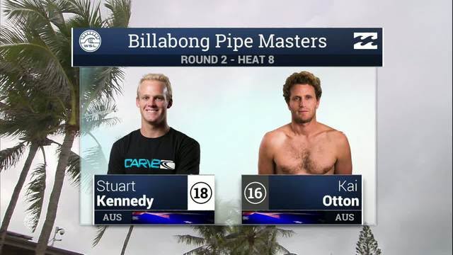 Stuart Kennady vs. Kai Otton - Round Two, Heat 8 - 2016 Billabong Pipe Masters