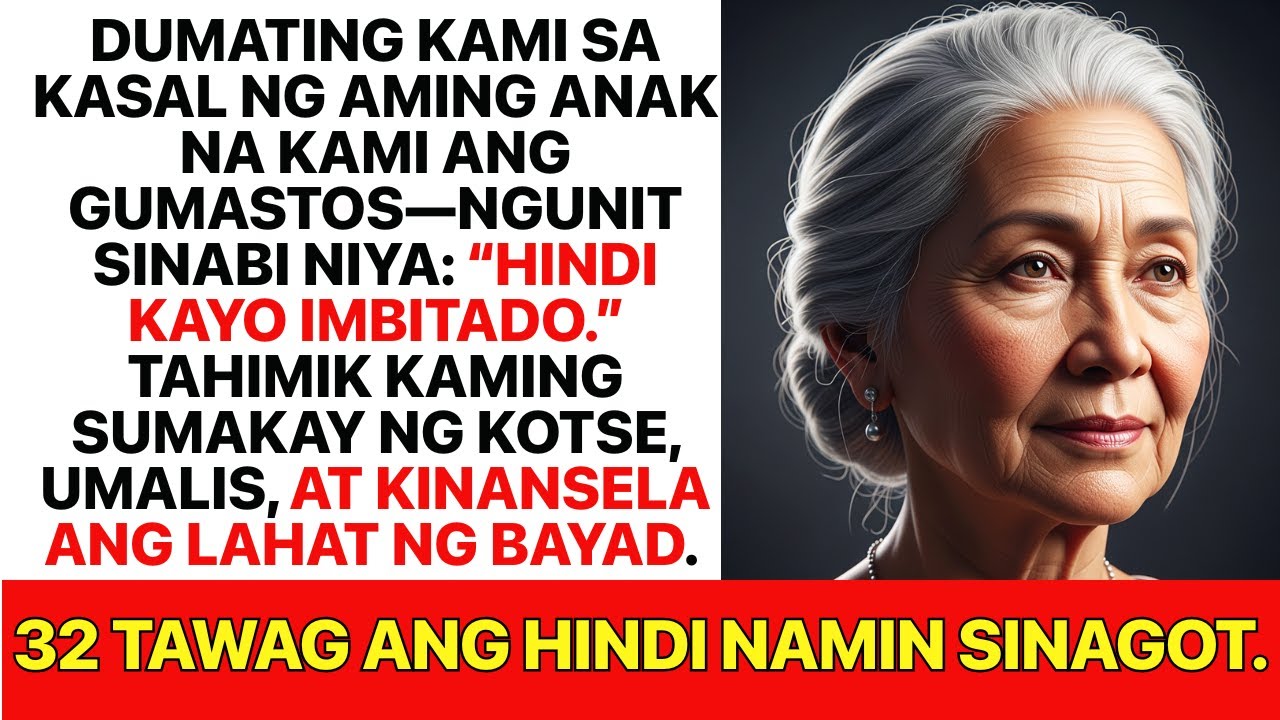 Hindi Kayo Imbitado sa Kasal,” Sabi ng Aming Anak — Tahimik Kaming Umalis at Kinansela ang Lahat