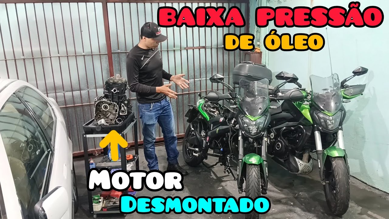 Corrente de comando comeu o bloco do motor - Abri o motor da Dominar 400! Baixa pressão de óleo. 