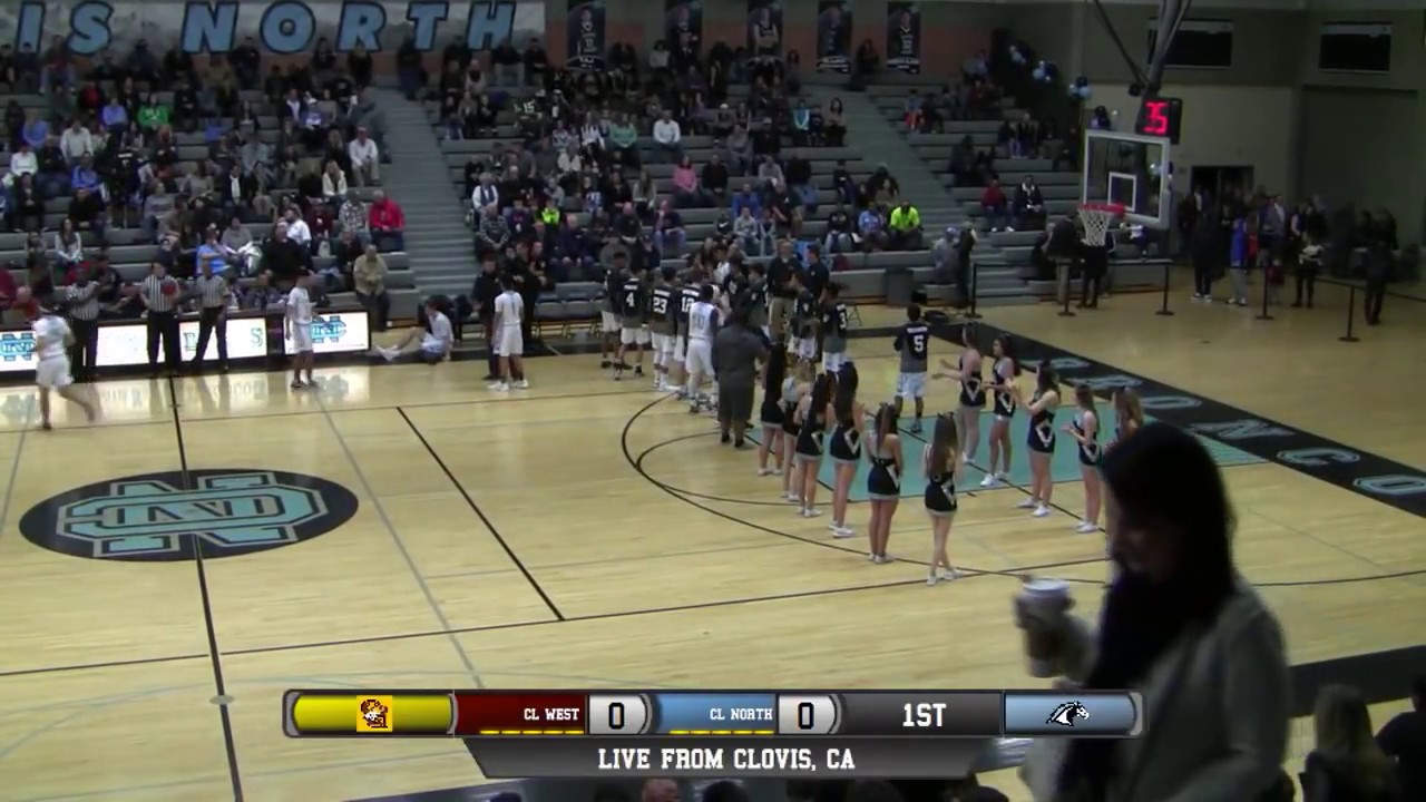 Clovis North vs Clovis West High School Boys Basketball FULL GAME LIVE 1/13/17
